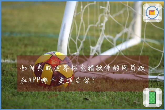 如何判断世界杯竞猜软件的网页版和APP哪个更适合你?