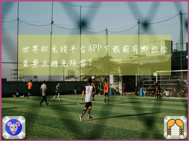 世界杯竞猜平台APP下载前有哪些检查要点避免踩雷？